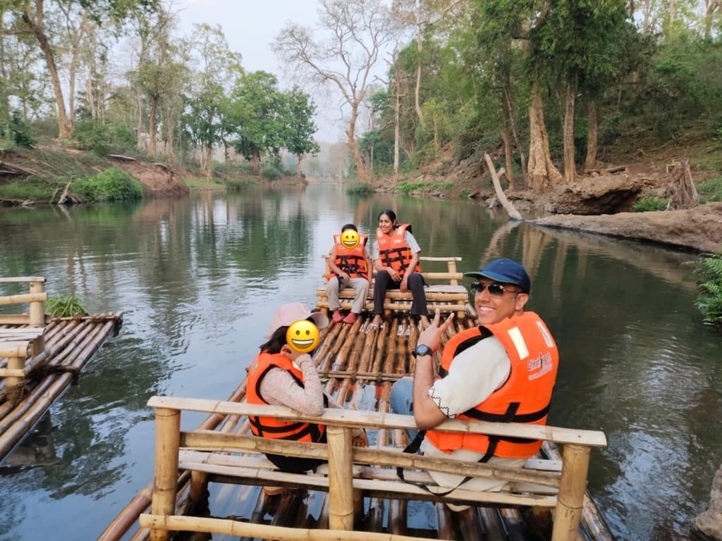 Bamboo raft