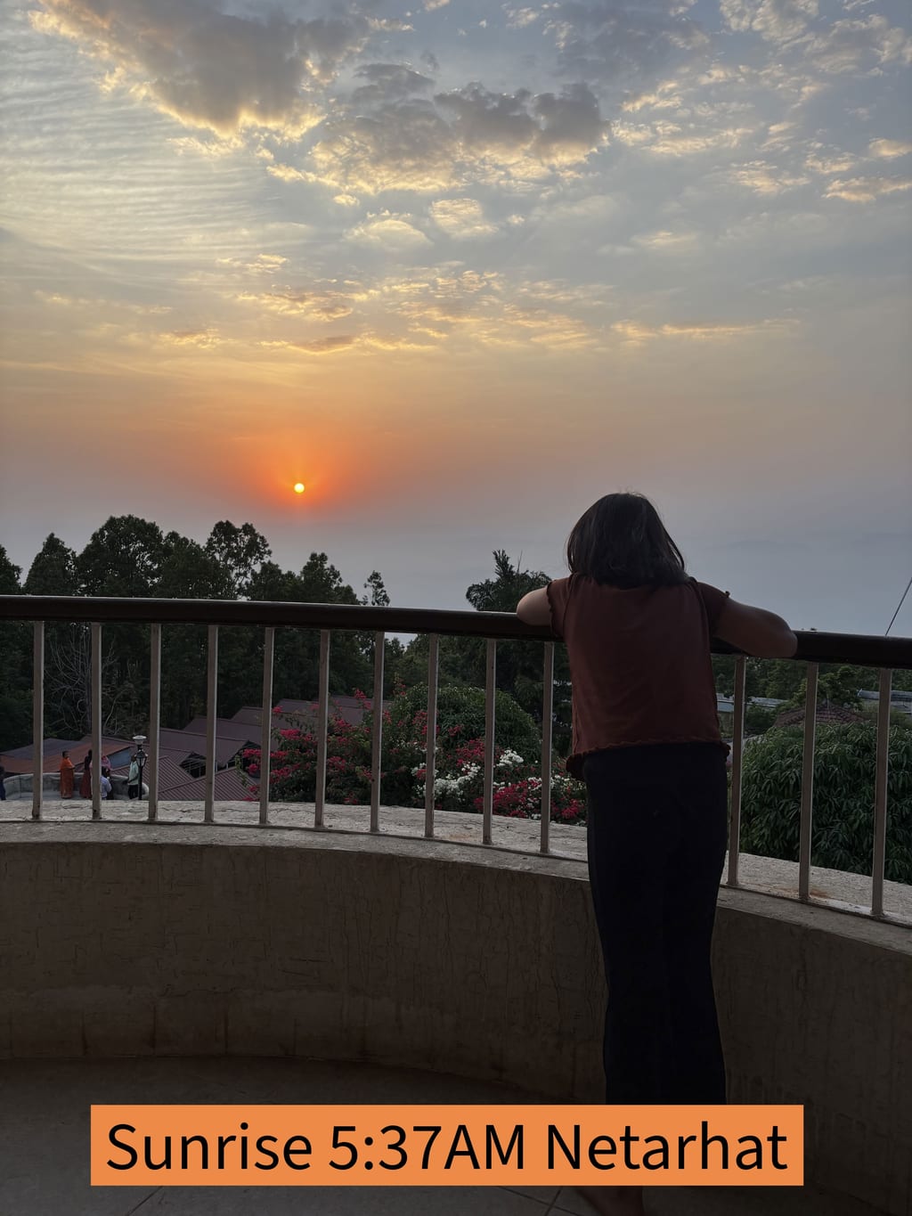 Kid watching sunrise at 5:37AM