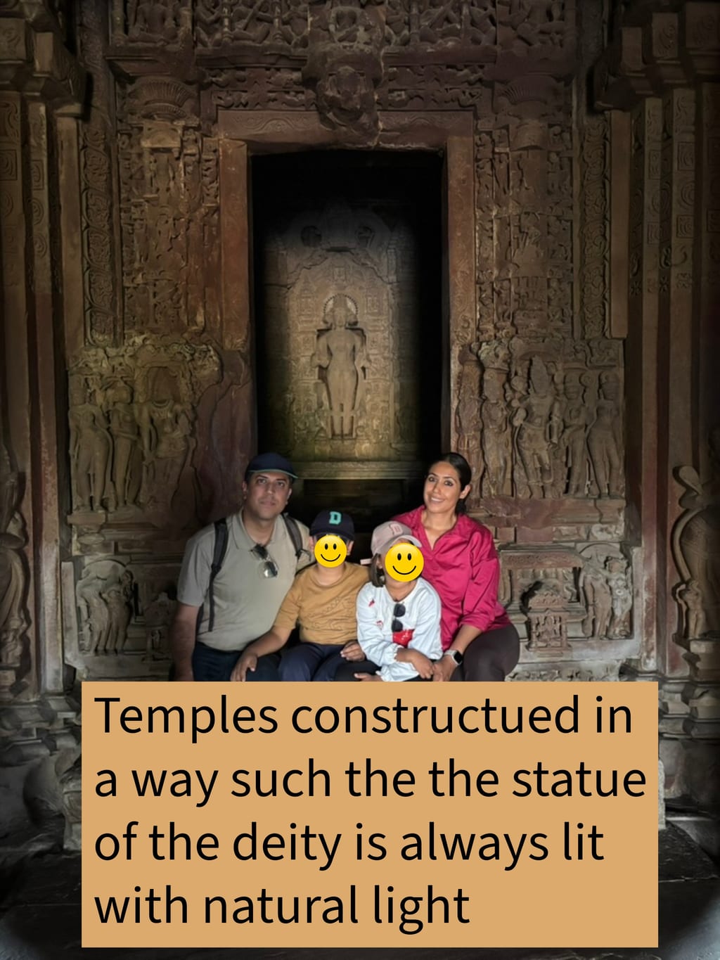 Deity always lights up at Khajuraho