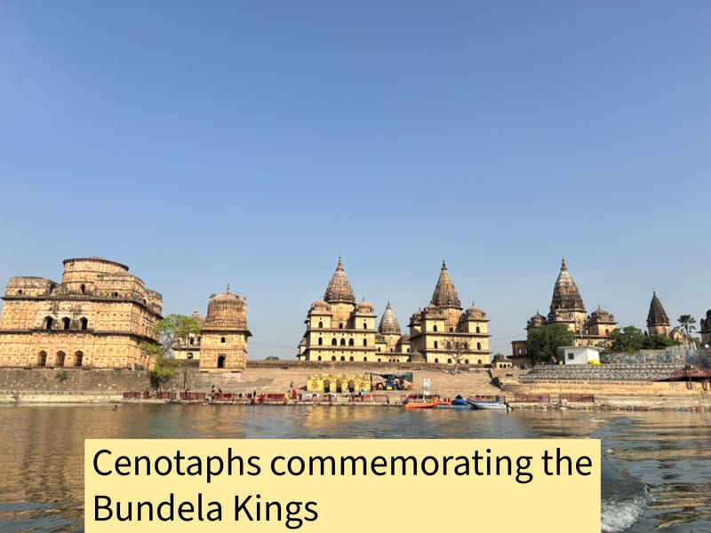 Cenotaphs commemorating Bundela Kings