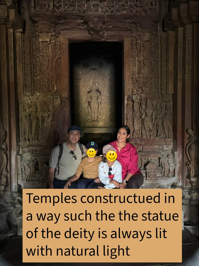 Deity always lights up at Khajuraho